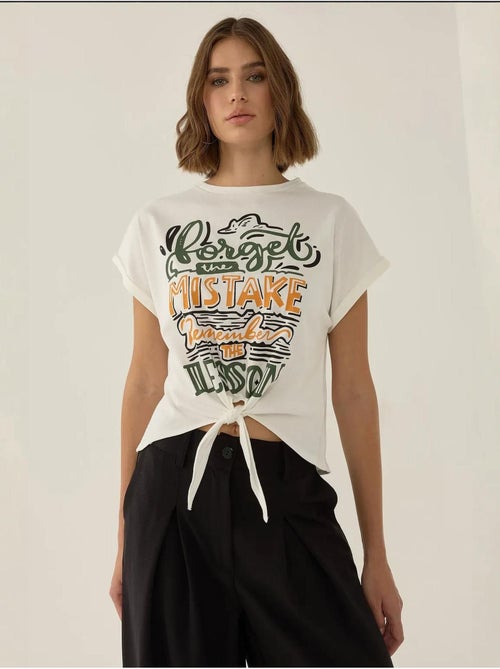 Camiseta corta estampada hiccup - Kiabi