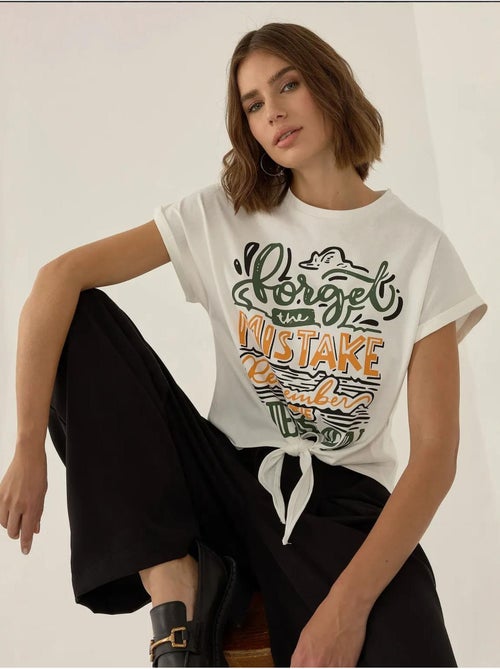Camiseta corta estampada hiccup - Kiabi