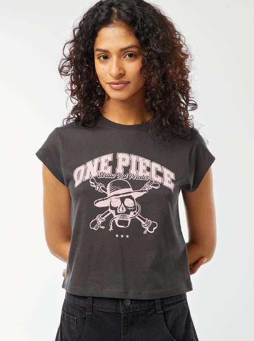 Camiseta corta estampada 'One Piece' - Kiabi
