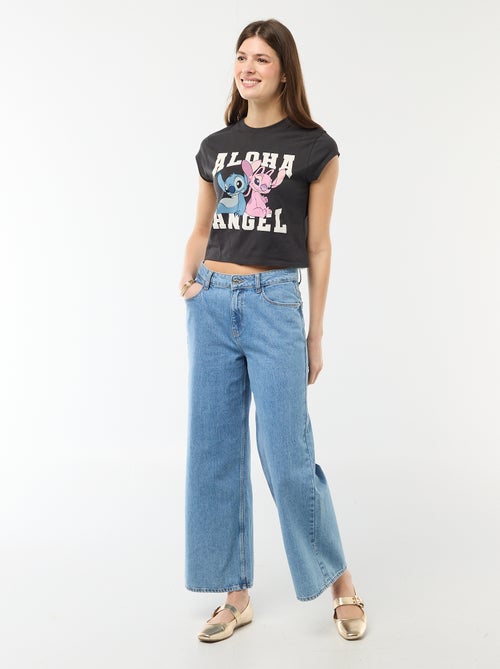 Camiseta corta "Stitch" - Kiabi