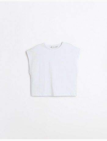 Camiseta cortada, mo fashion