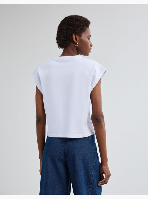 Camiseta cortada, mo fashion - Kiabi Camiseta cortada, mo fashion - Kiabi