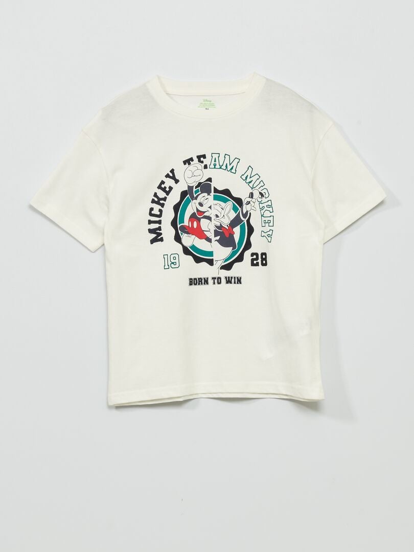 Camiseta corte loose 'Mickey and friends' BLANCO - Kiabi