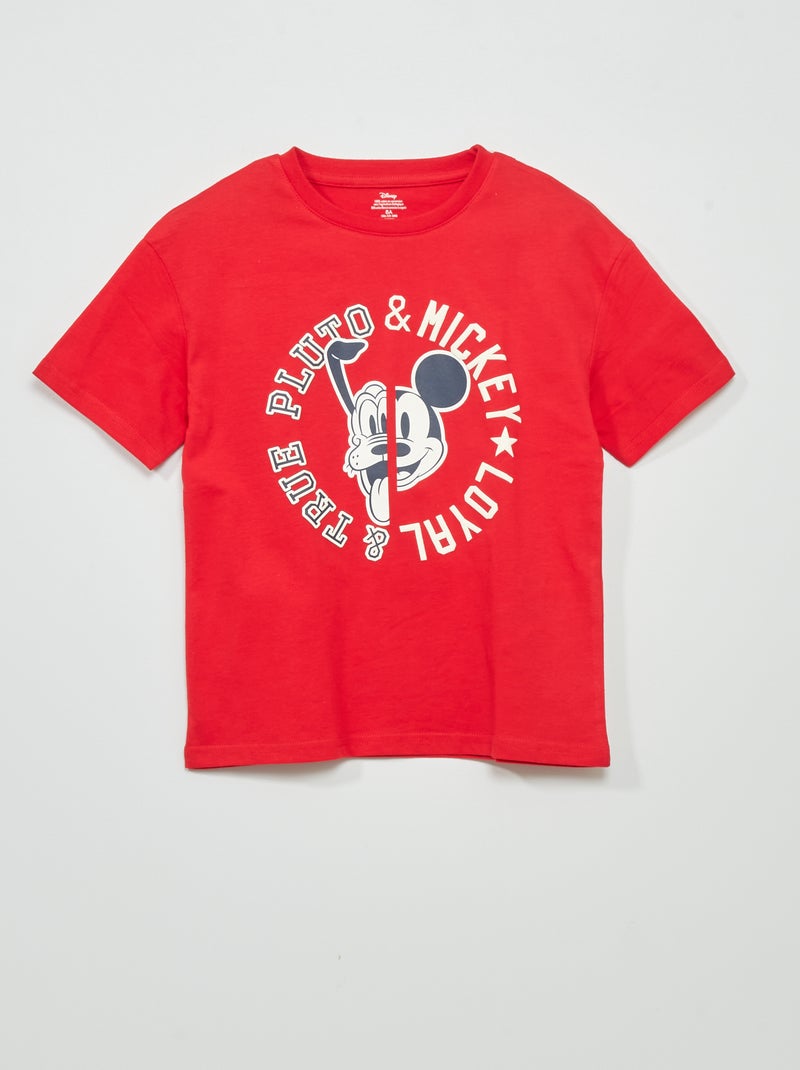 Camiseta corte loose 'Mickey and friends' ROJO - Kiabi