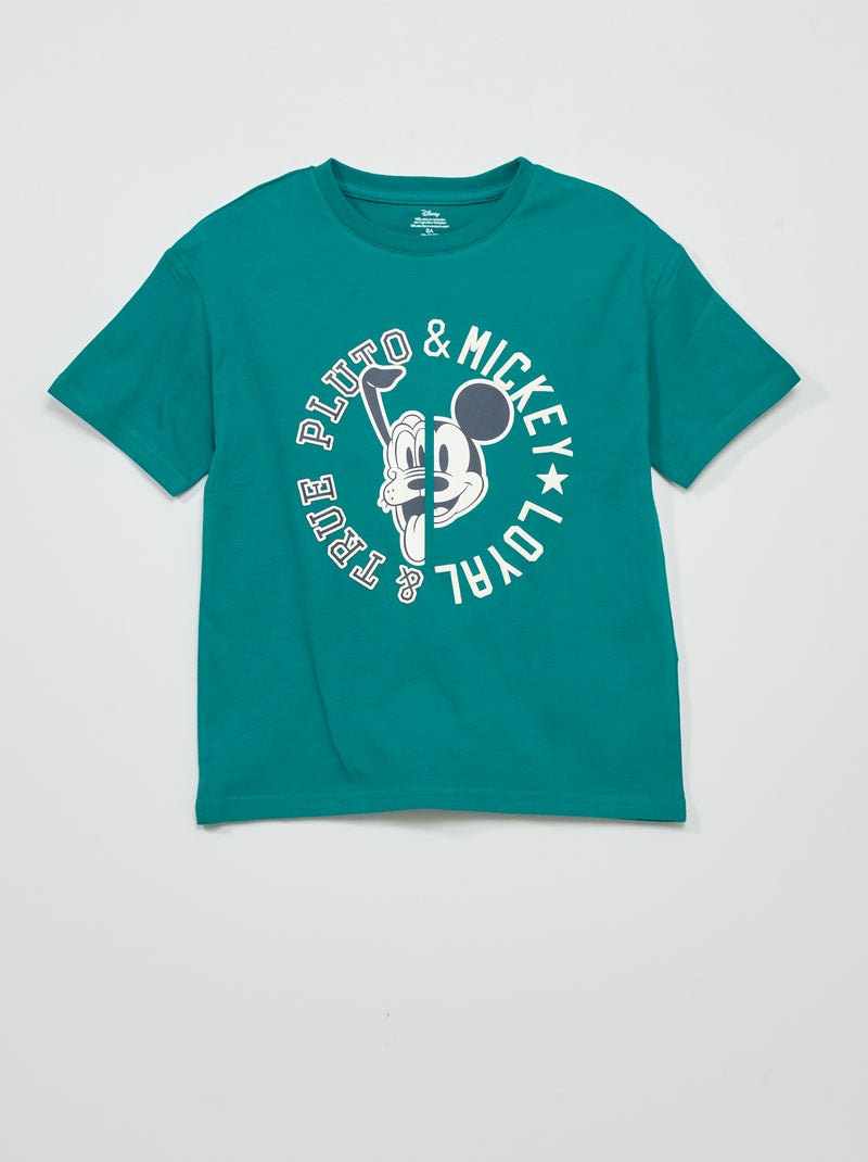 Camiseta corte loose 'Mickey and friends' VERDE - Kiabi