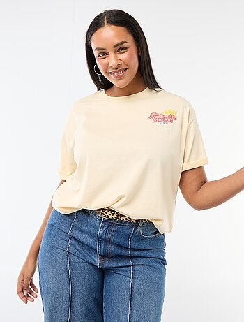 Camiseta corte oversize de manga corta