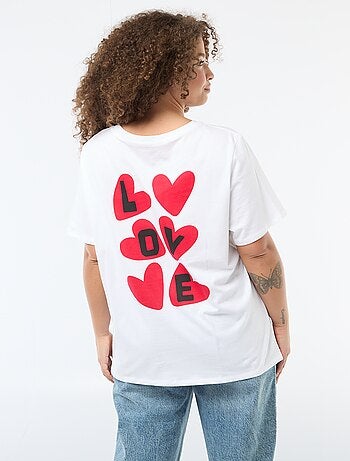 Camiseta corte oversize de manga corta