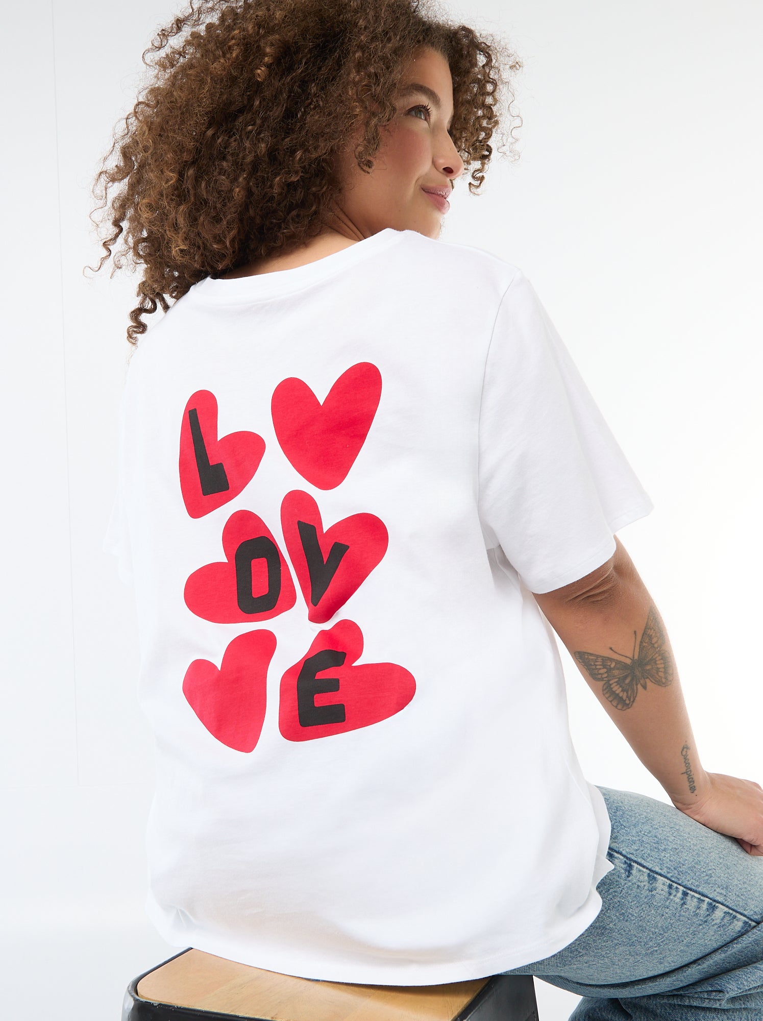 Camiseta corte oversize de manga corta