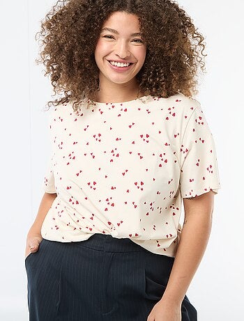 Camiseta corte oversize de manga corta