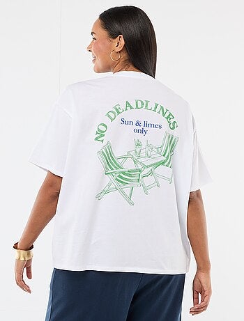 Camiseta corte oversize de manga corta