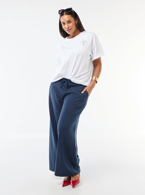 Camiseta corte oversize de manga corta - Kiabi