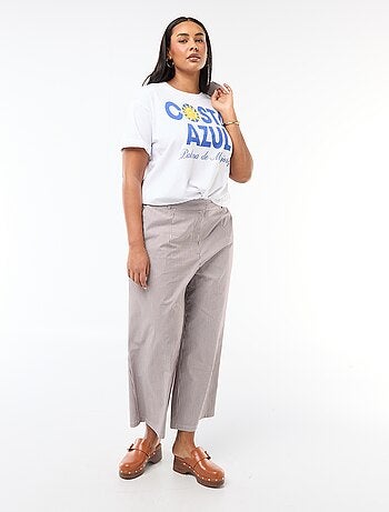 Camiseta corte oversize de manga corta