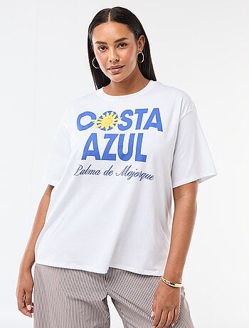 Camiseta corte oversize de manga corta