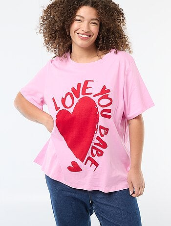 Camiseta corte oversize de manga corta