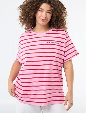 Camiseta corte oversize de manga corta