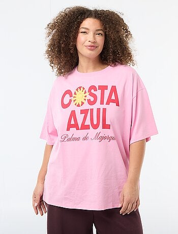 Camiseta corte oversize de manga corta