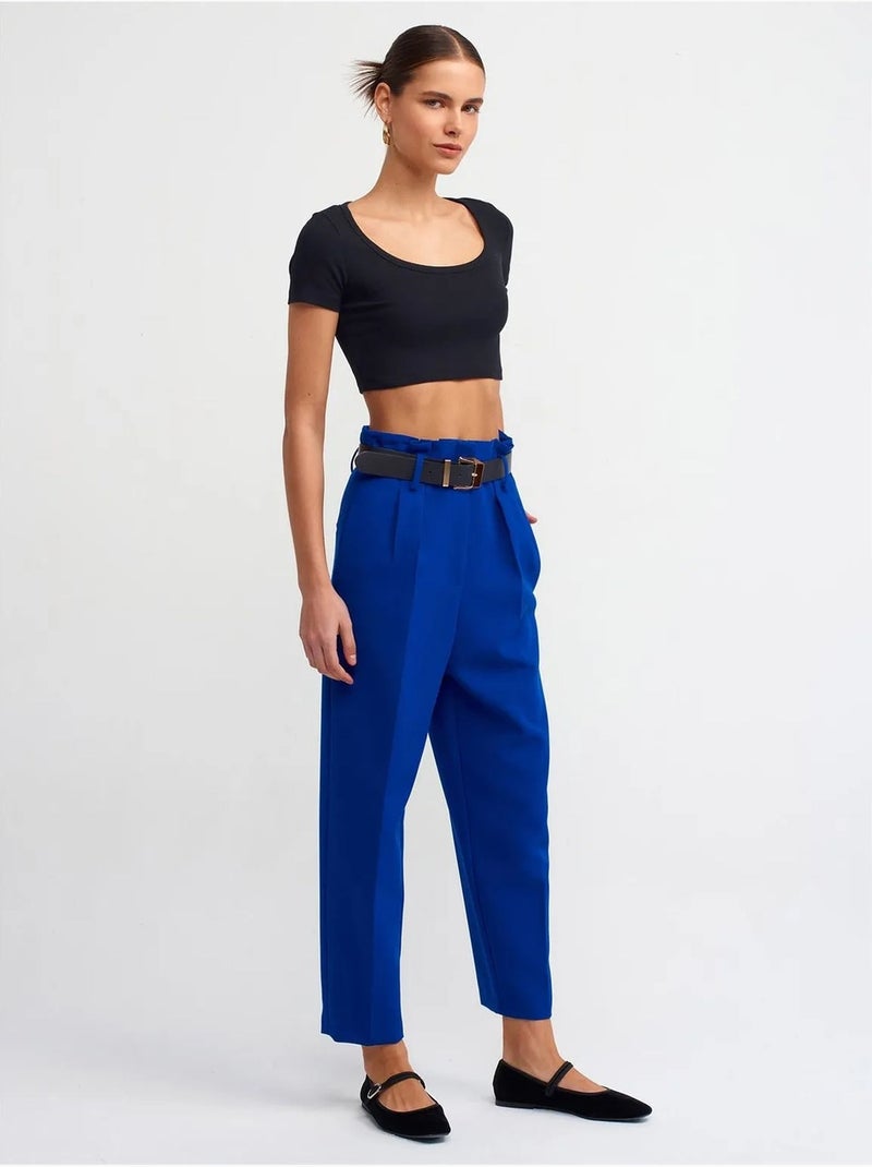 Camiseta crop acanalada de mujer dilvin Negro - Kiabi
