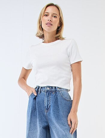 Camiseta crop básica
