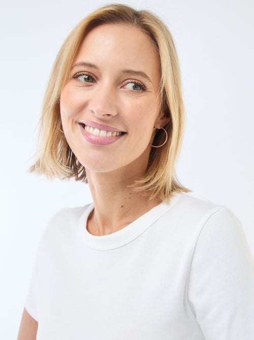 Camiseta crop básica - Kiabi