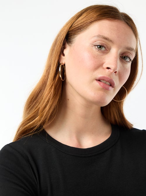 Camiseta crop básica - Kiabi