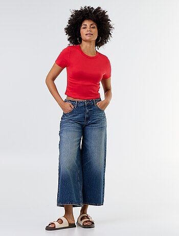 Camiseta crop básica