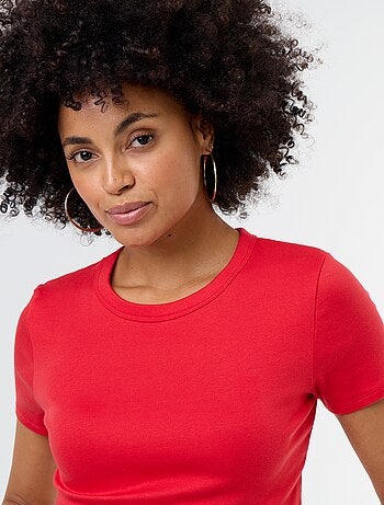 Camiseta crop básica