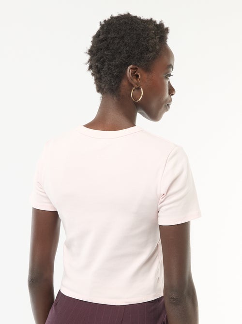 Camiseta crop básica - Kiabi