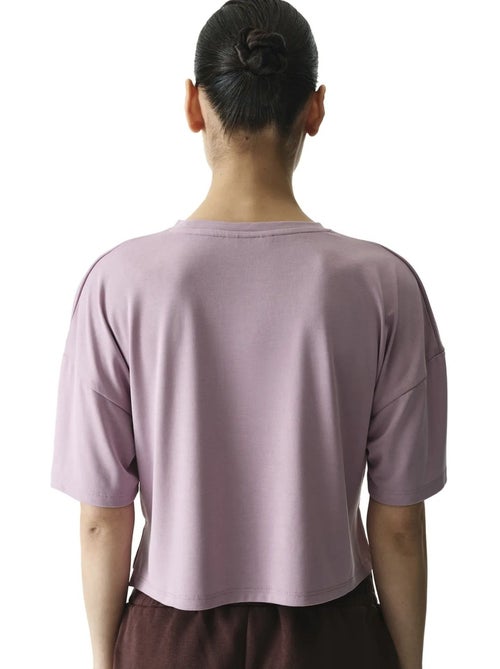 Camiseta crop de modal con abertura penti - Kiabi Camiseta crop de modal con abertura penti - Kiabi