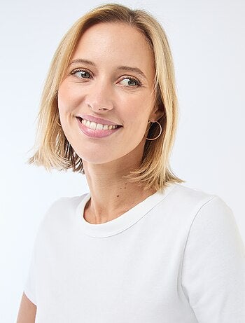 Camiseta crop top básica