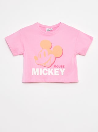 Camiseta crop top 'Mickey'