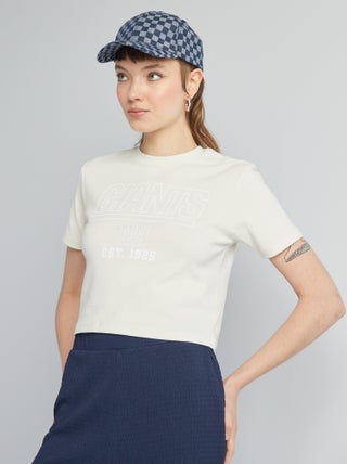Camiseta crop top 'NFL'