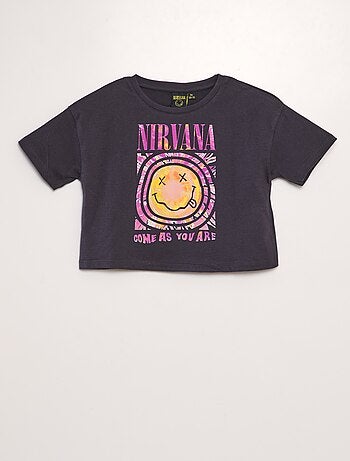Camiseta crop top 'Nirvana'