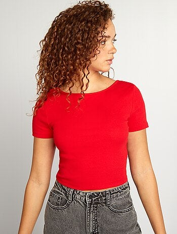 Camiseta crop top