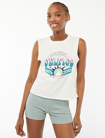 Camiseta crop top sin mangas 'Celtics' 'Boston'