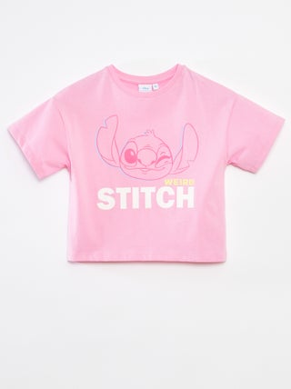 Camiseta crop top 'Stitch'
