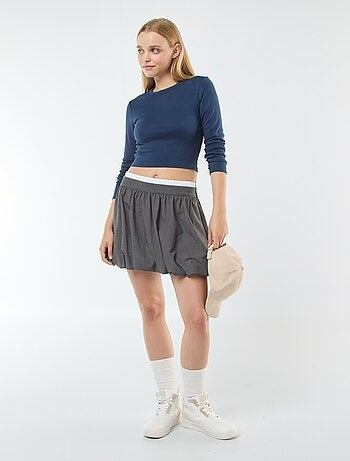Camiseta cropped básica