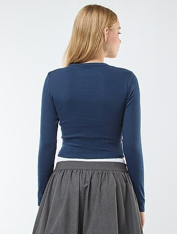 Camiseta cropped básica