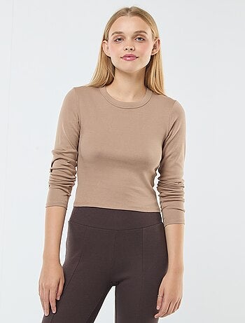 Camiseta cropped básica
