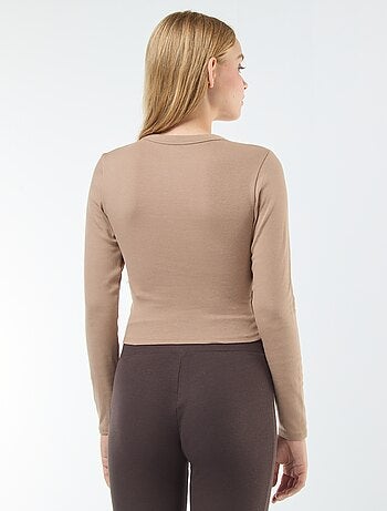 Camiseta cropped básica