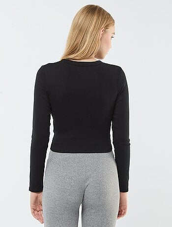 Camiseta cropped básica
