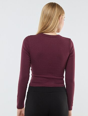 Camiseta cropped básica