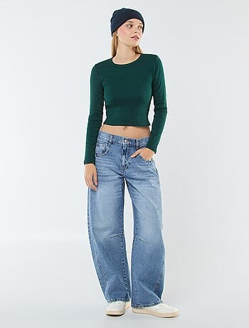 Camiseta cropped básica