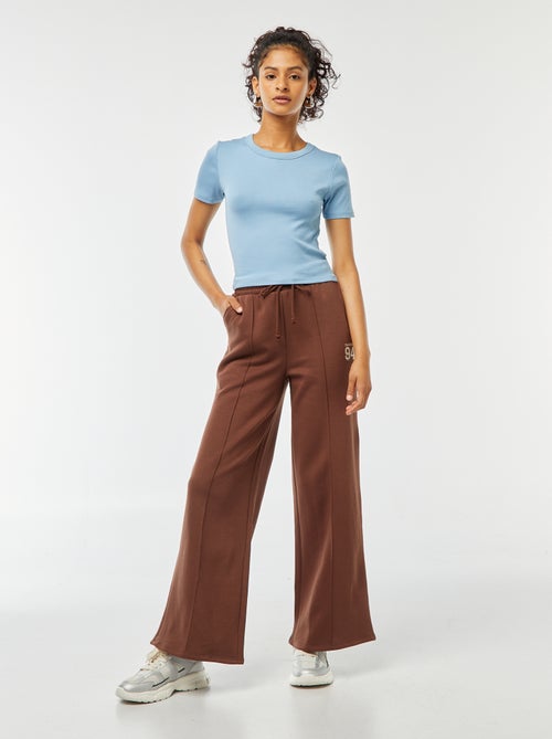 Camiseta cropped de manga corta - Kiabi