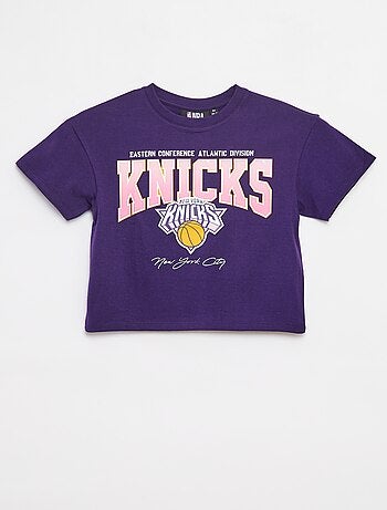 Camiseta cropped de manga corta 'NBA'