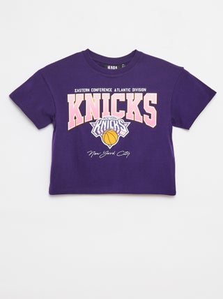 Camiseta cropped de manga corta 'NBA'