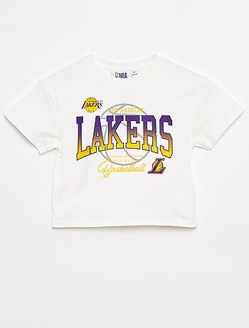Camiseta cropped de manga corta 'NBA'