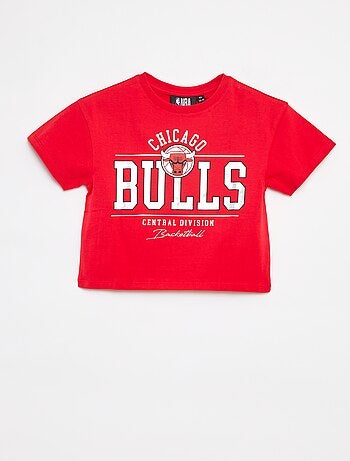 Camiseta cropped de manga corta 'NBA'
