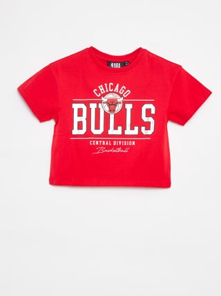 Camiseta cropped de manga corta 'NBA'