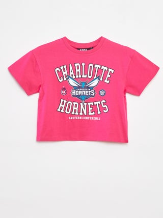 Camiseta cropped de manga corta 'NBA'
