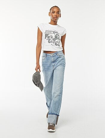 Camiseta cropped de manga corta 'Olivia Rodrigo'